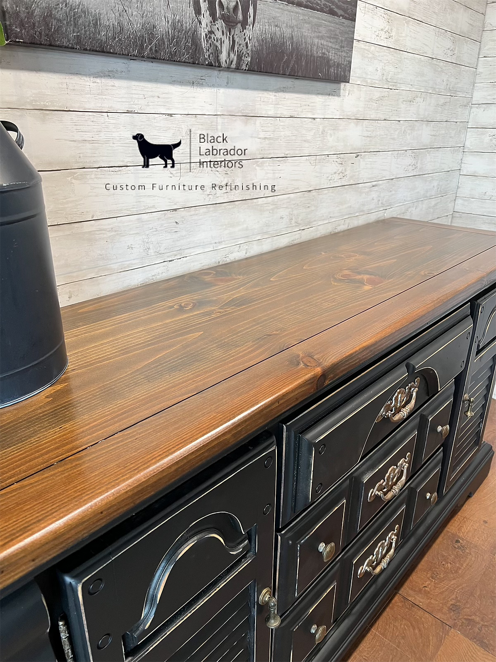 Thumbnail: American Drew Solid Wood Refinished Sideboard/Buffet (Sold)