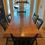 Thumbnail: Newly Updated Farmhouse Trestle Table Dining Set With 2 Leaves (Sold)