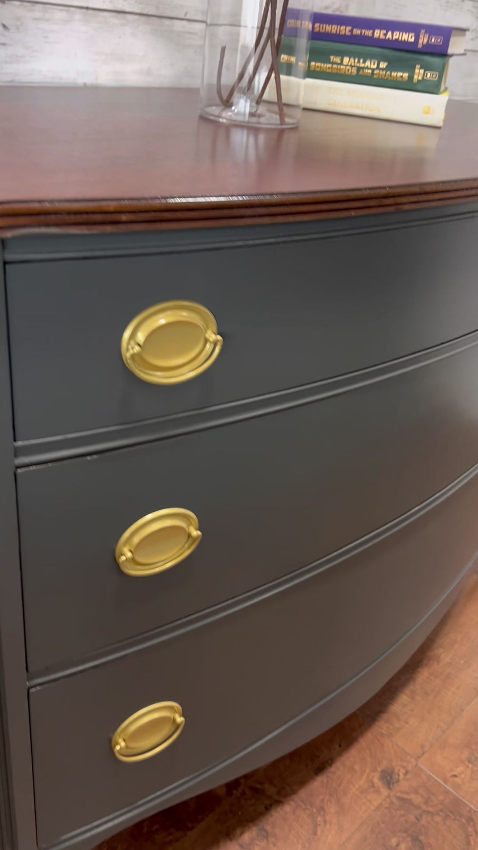 Thumbnail: Solid Mahogany Refinished 2-Piece Dresser Set (Sold)