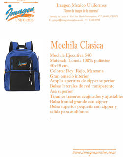 MOCHILA CLASICA