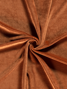 Velour stretch brique