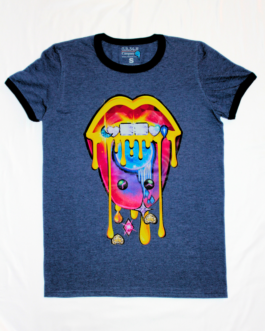 Name In Ya Mouth Ringer Tee (Denim/Navy)