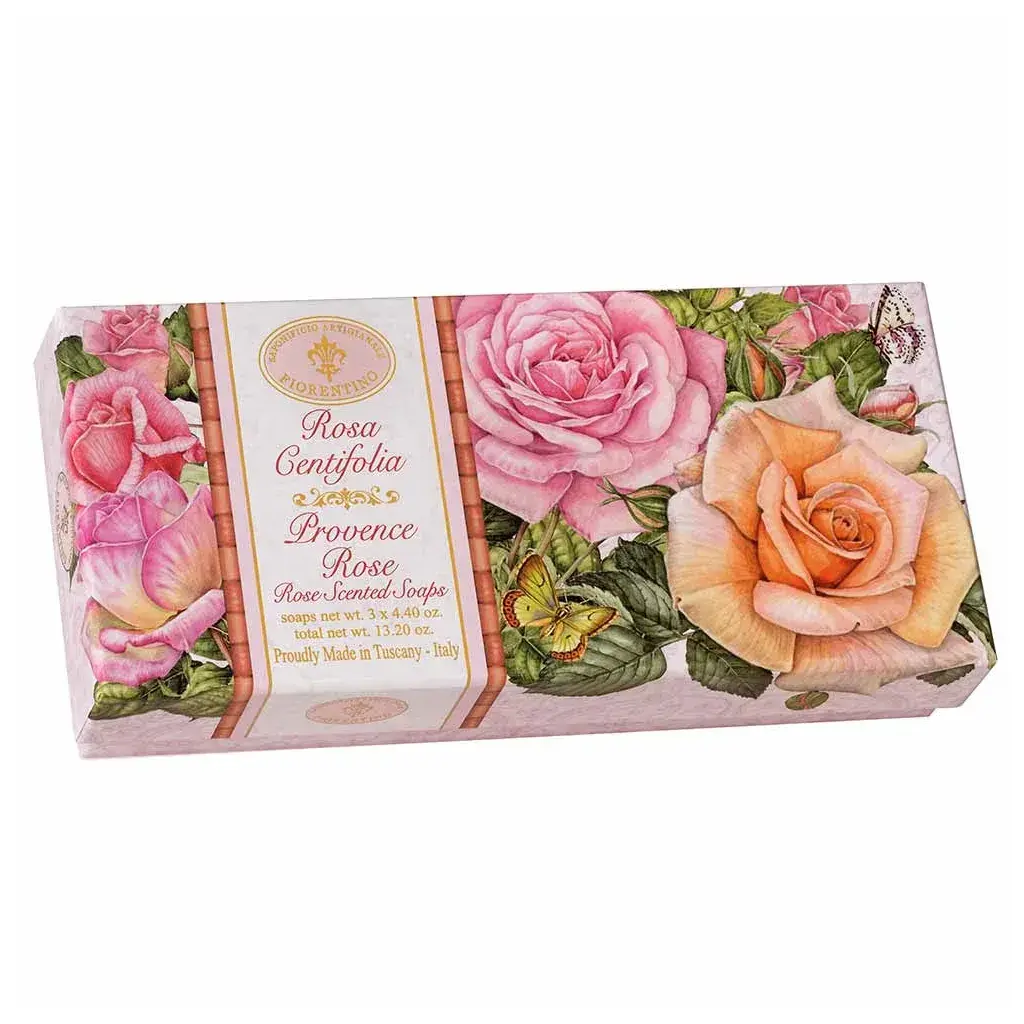 Kit Sabonete Rosas 3 x 125gr