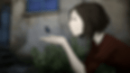 Hand-drawn animated woman with butterfly