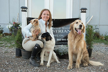 Belinda with Atticus, Marbles and Alice