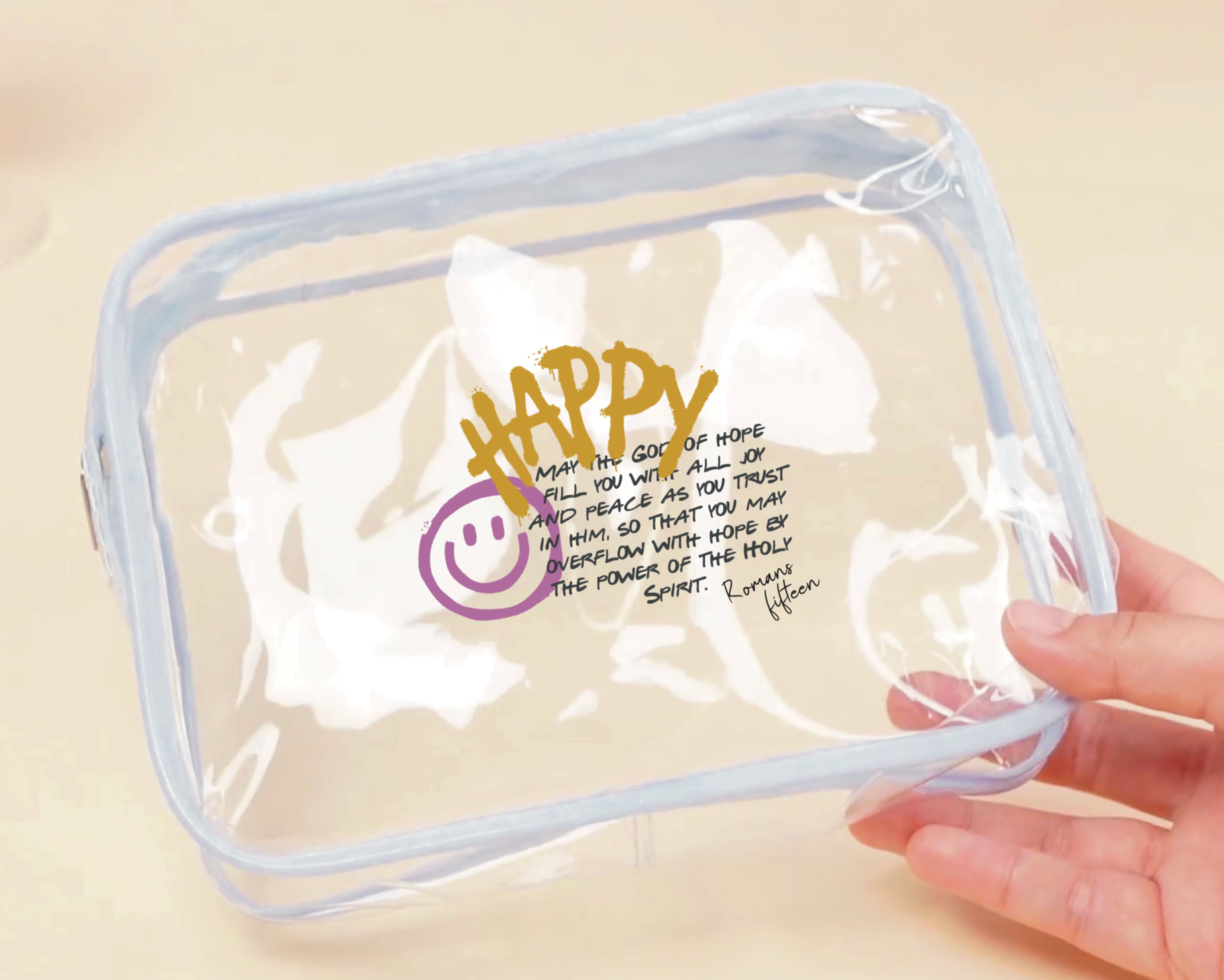 Happy Romans 15 Gift Make up Cosmetic Bag Set of