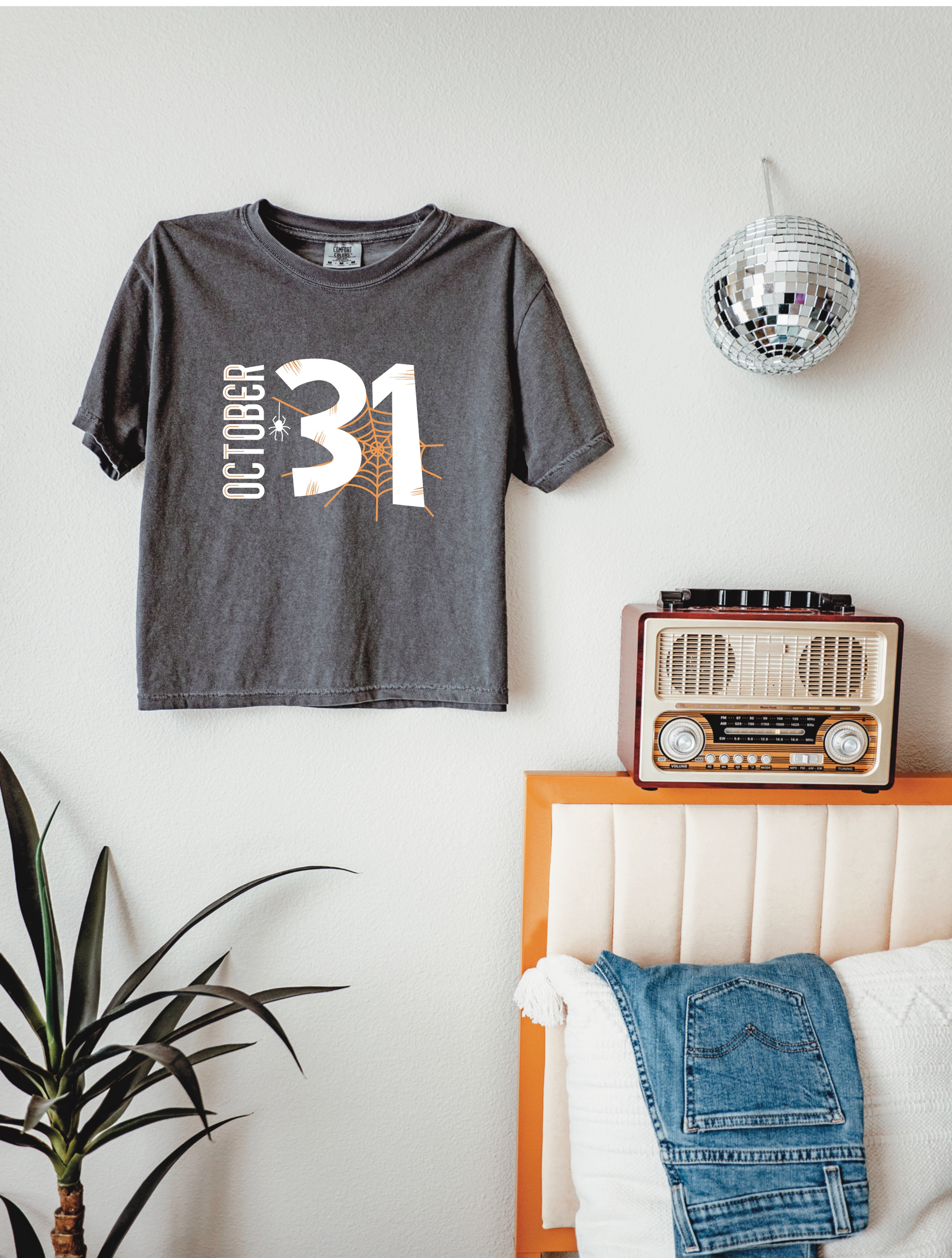 Halloween October 31 pumpkin Boxy CropTop