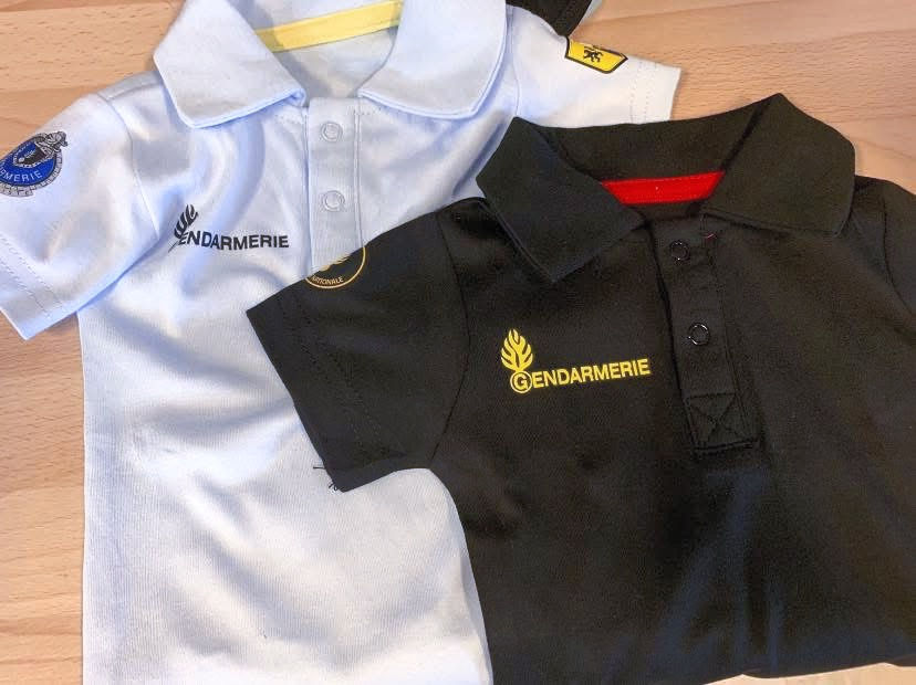 Body col polo personnalisé Gendarmerie