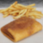 #6 Pizza Puff With FRIES (ALL BEEF)
