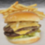 #15 Double Cheeseburger With FRIES (ALL BEEF)
