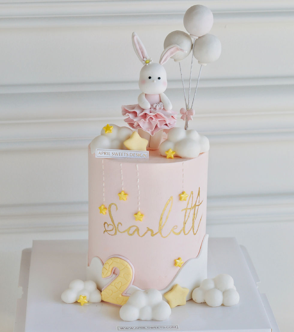 bunny birthday cake