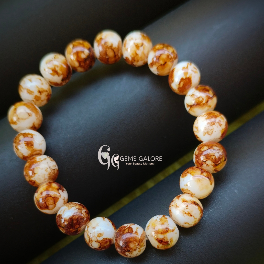 Onxy & Glass Beaded Bracelet set
