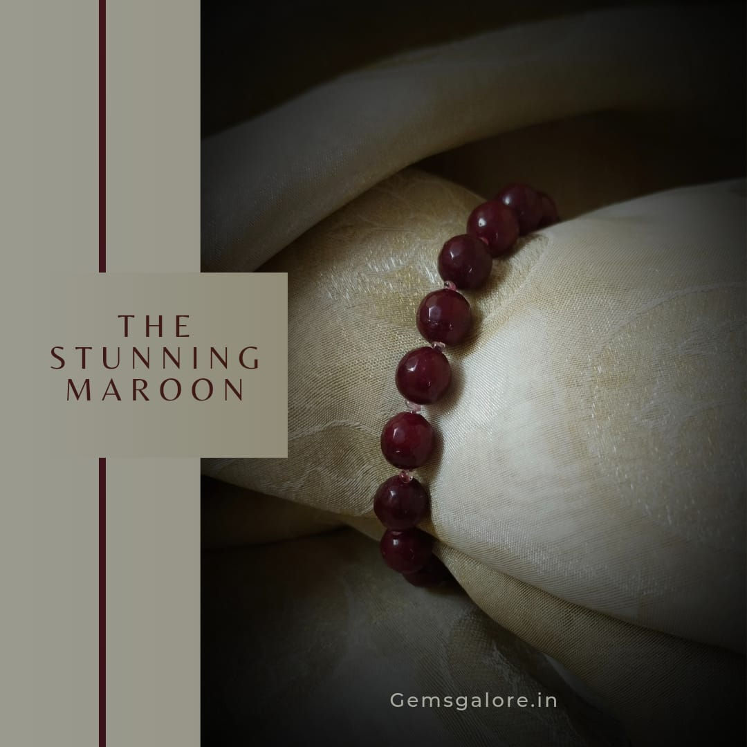 Agate Natural Beads Gemstone Bracelet for Unisex