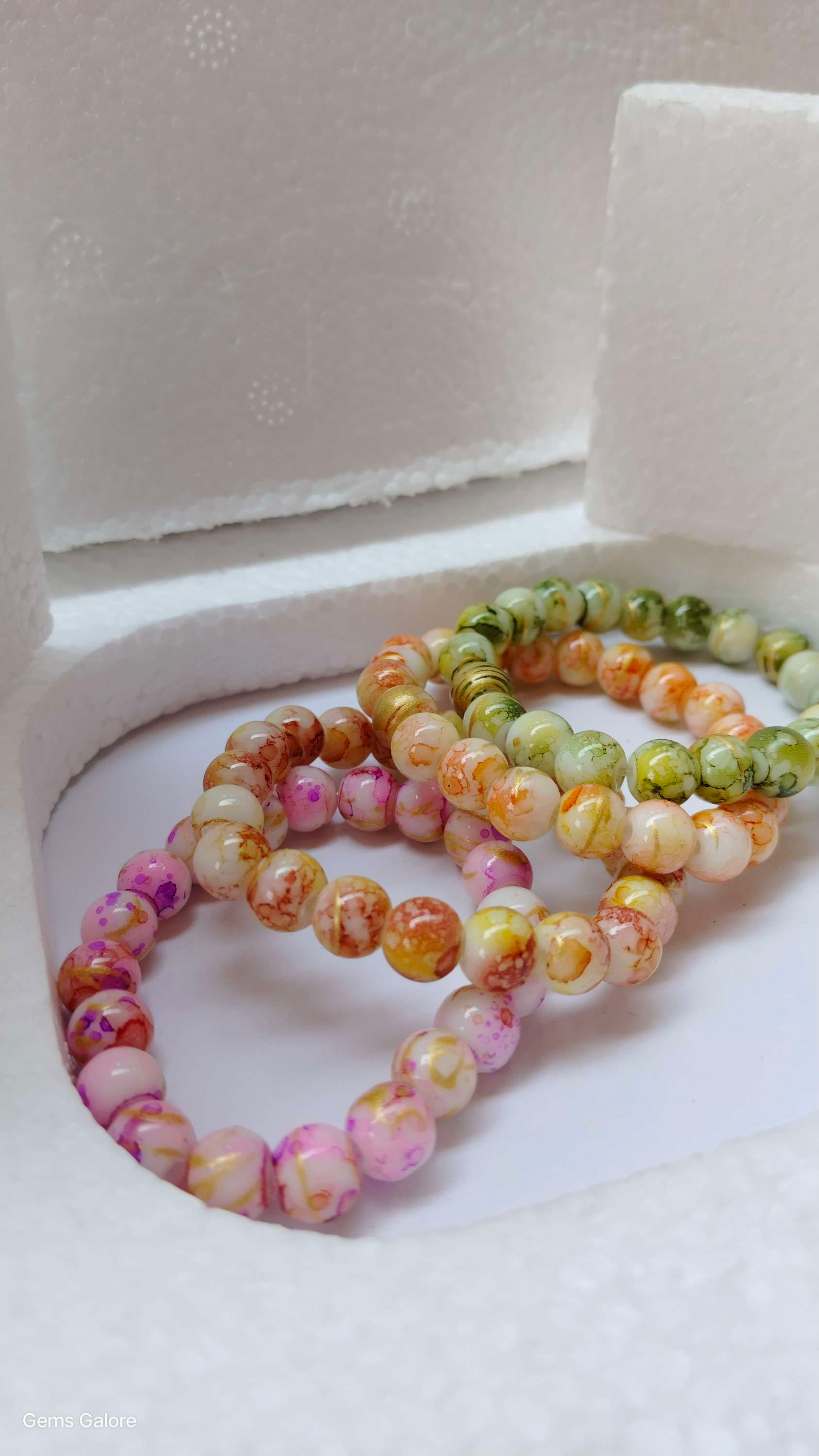 Set of 4 The Unique 3D printed Onxy Bracelet 