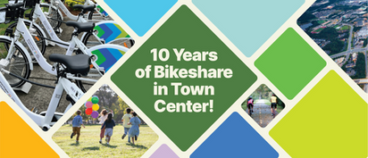Town Center Community Celebrates 10 Years of Bikeshare with Six Months of Events and Giveaways 