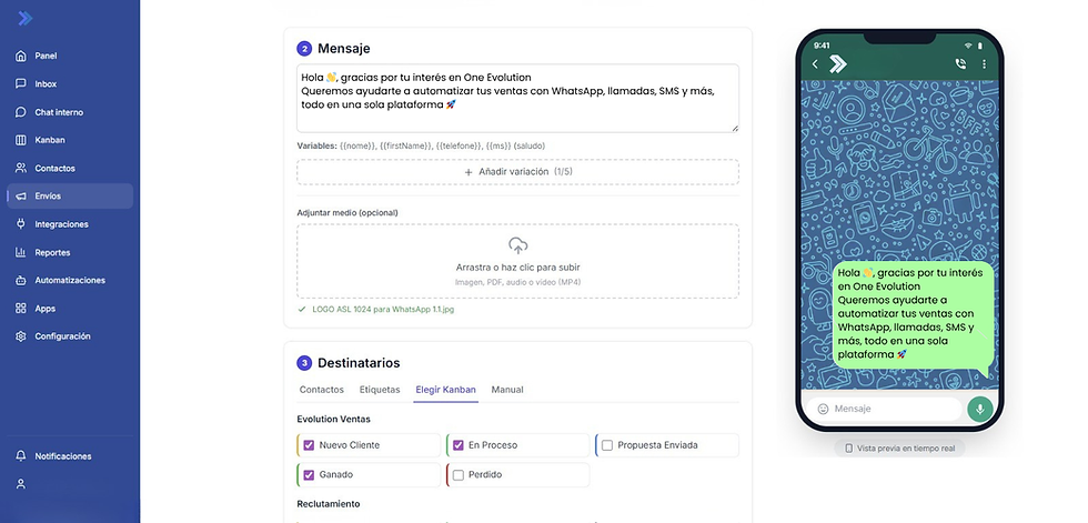 Mensajes de WhatsApp Masivos