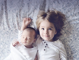 Siblings Posing Together