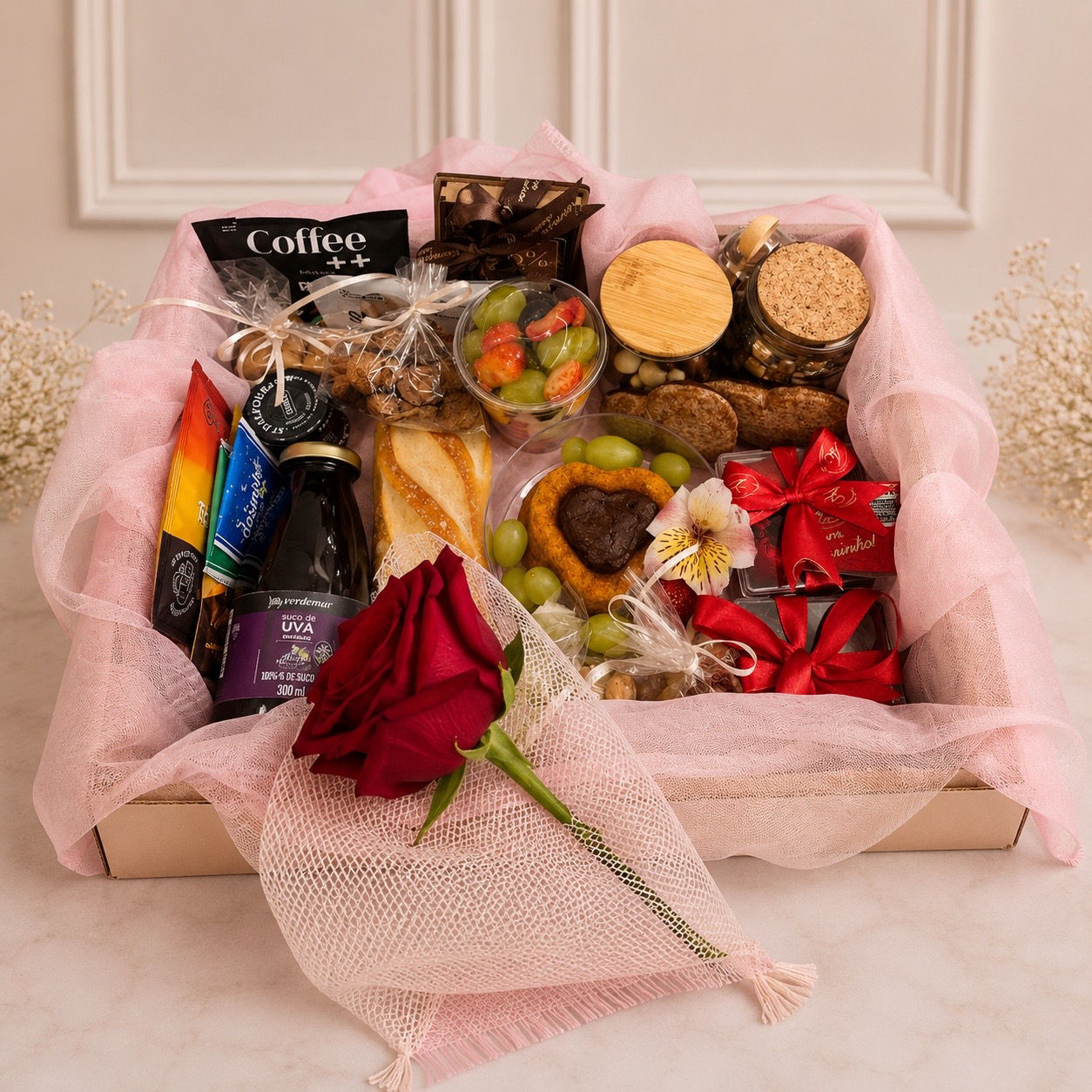 Cesta Café e Romance Premium 