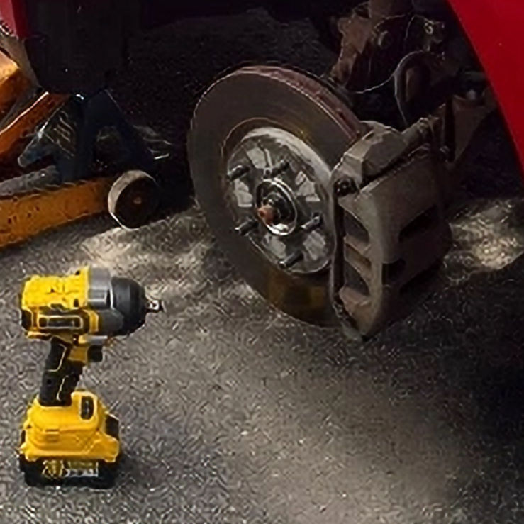 Brakes are getting repaired