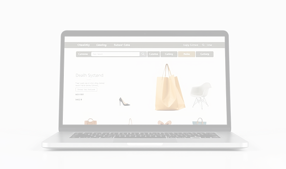 realistic shopping online  website lapto