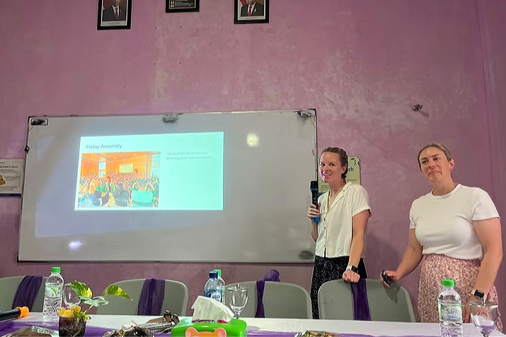 Image 1: Australian teachers from Our Lady Start of the Sea present on inclusive classroom practices in Indonesia