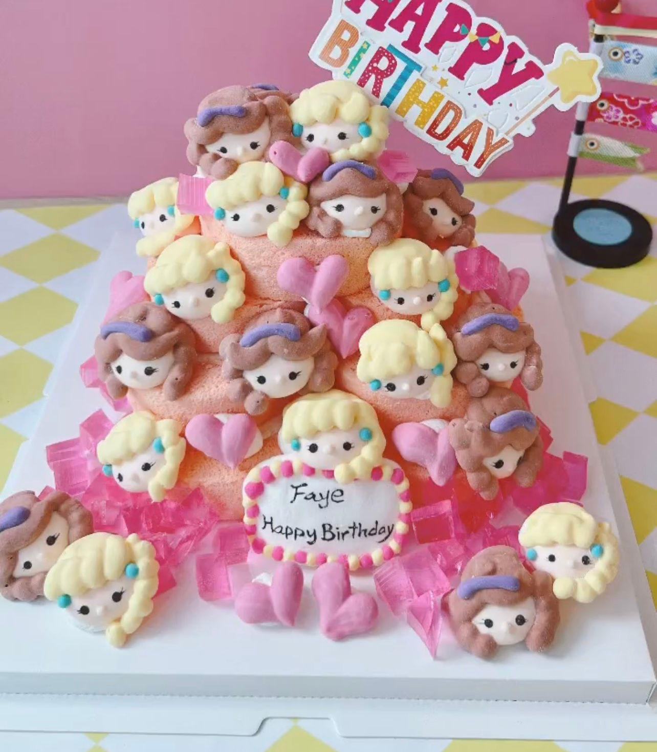 4層 Elsa Anna 層層蛋糕卷