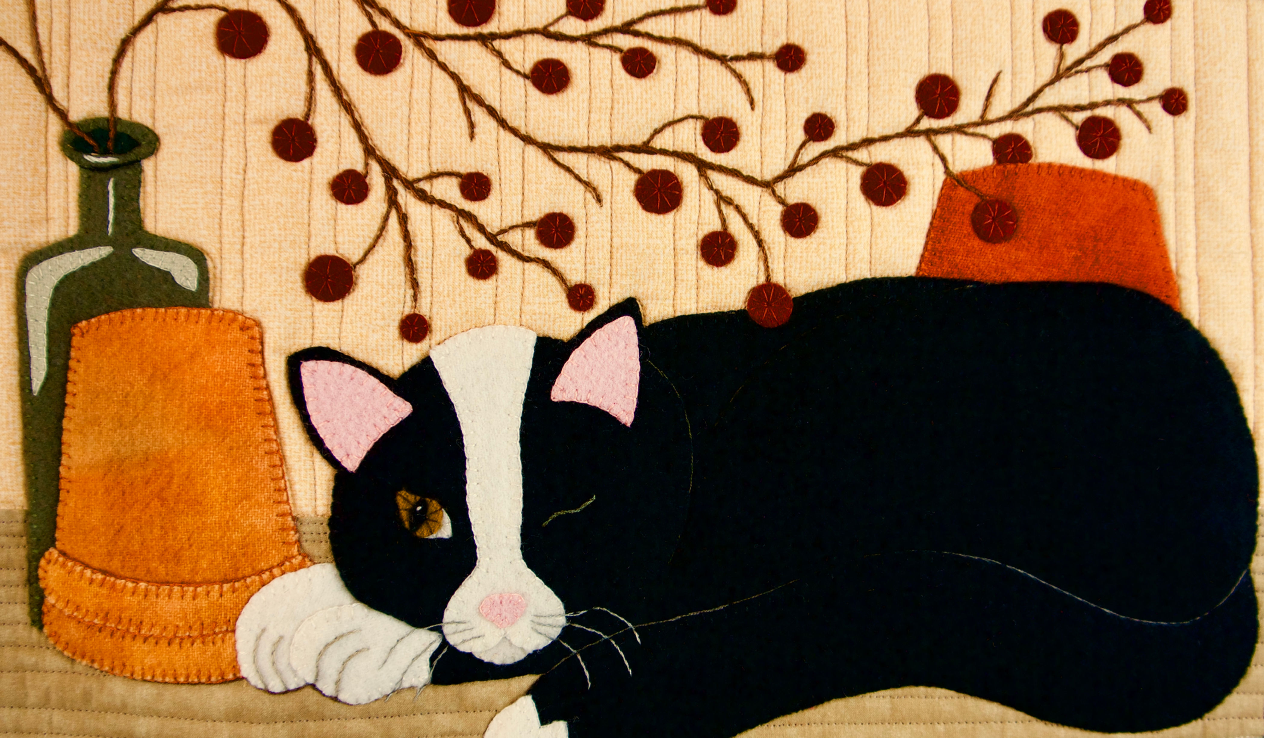 Napping Kitty? - Block Seven / THE POTTING BENCH