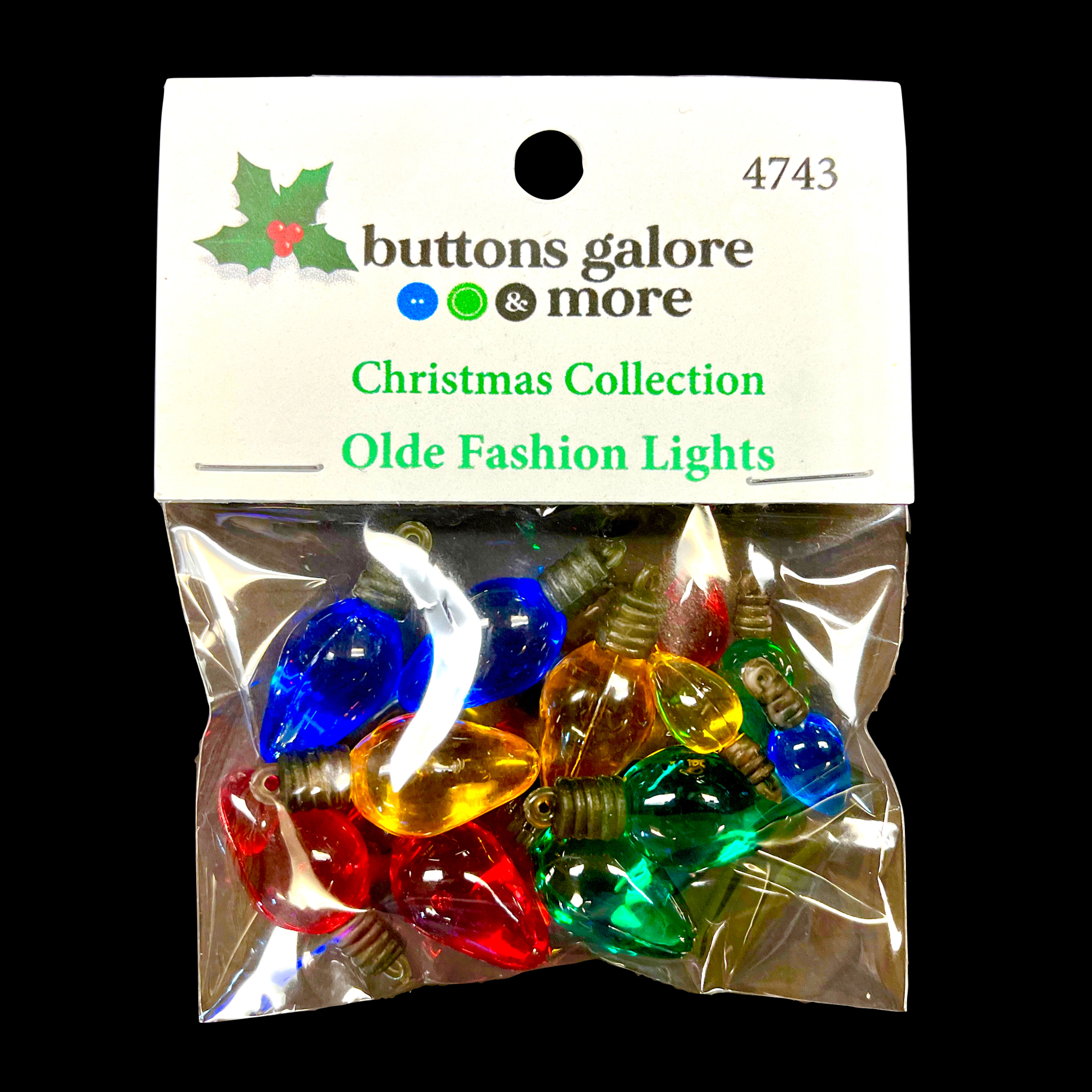 Olde Fashion Christmas Lights - Buttons Galore & More