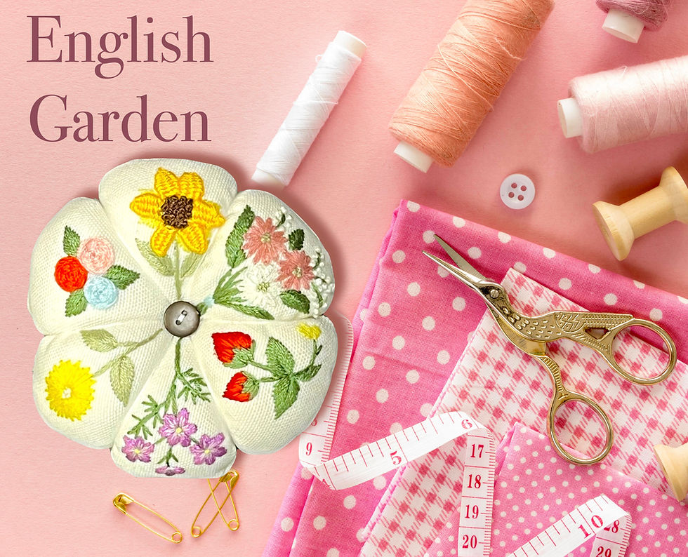 Thumbnail: Handcrafted Embroidered Pincushions - SIX to Choose From