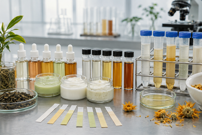 Botanical serum and emulsion stability testing