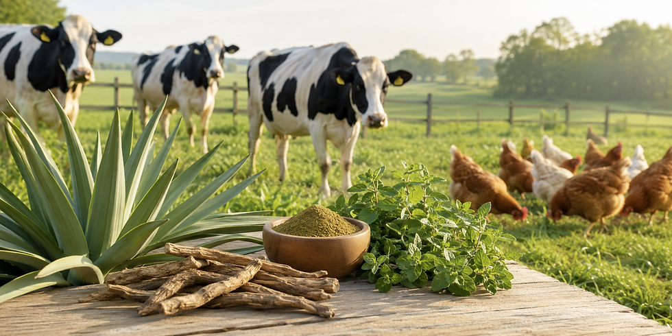 Botanical ingredients for cattle and poultry nutrition products