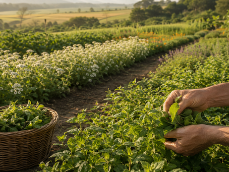 Responsible organic botanical farming and hand harvesting