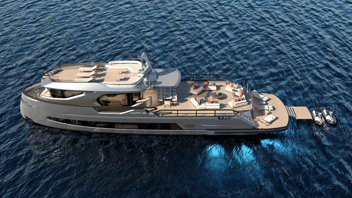 Aluna 92: FDC Yachts και Red Yacht Design παρουσιάζουν το πρώτο μοντέλο 28 μέτρων με ελικοδρόμιο