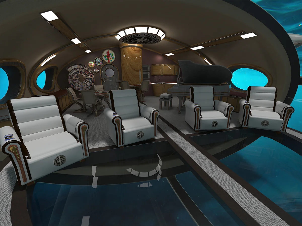 Το Deep Sea Dreamer ένα πολυτελές υποβρύχιο που μοιάζει με "ψάρι" και έχει ασανσέρ και πιάνο! boating greece