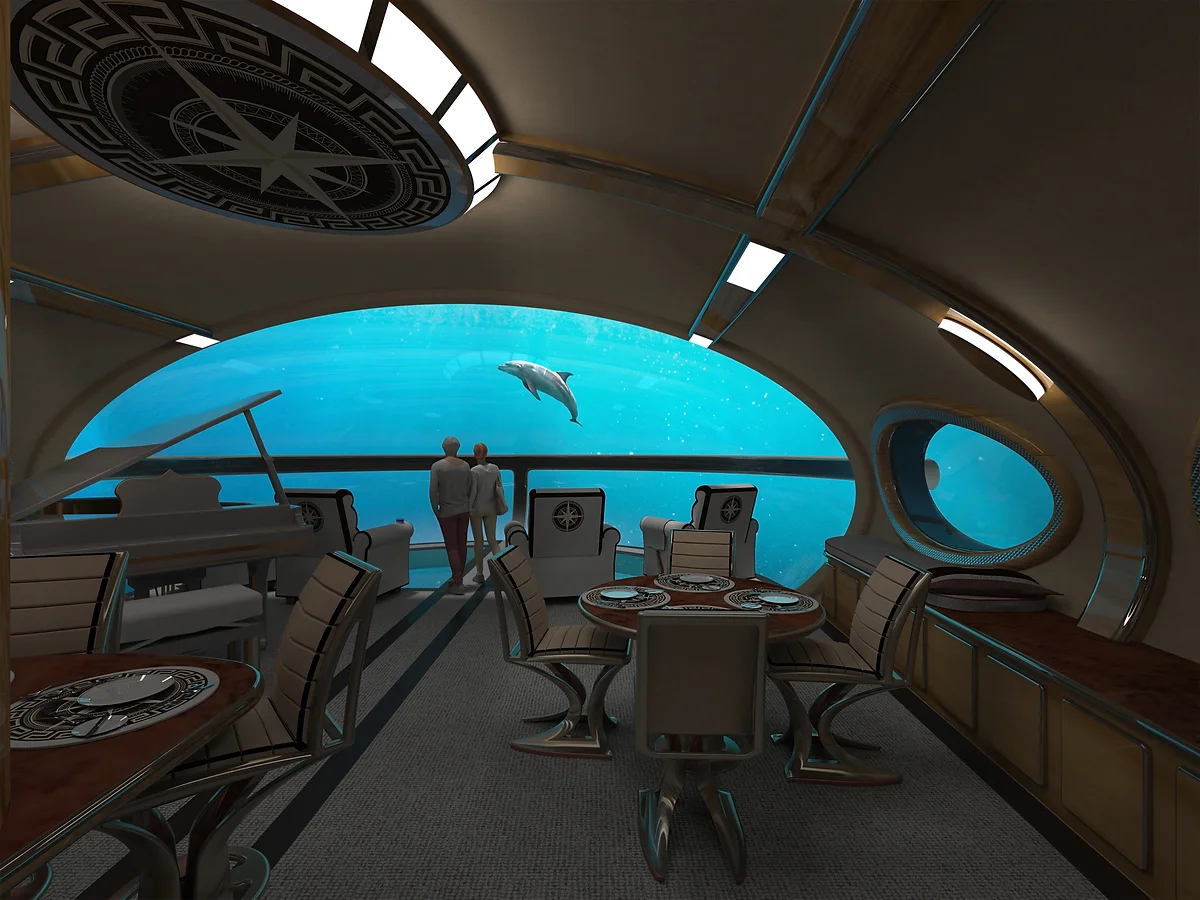 Το Deep Sea Dreamer ένα πολυτελές υποβρύχιο που μοιάζει με "ψάρι" και έχει ασανσέρ και πιάνο! boating greece