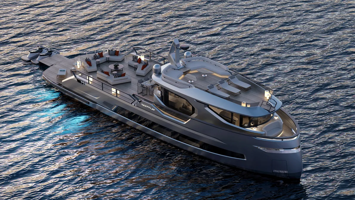 Aluna 92: FDC Yachts και Red Yacht Design παρουσιάζουν το πρώτο μοντέλο 28 μέτρων με ελικοδρόμιο