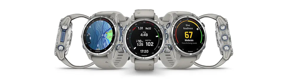 Garmin Descent Mk3 series watches boating greece