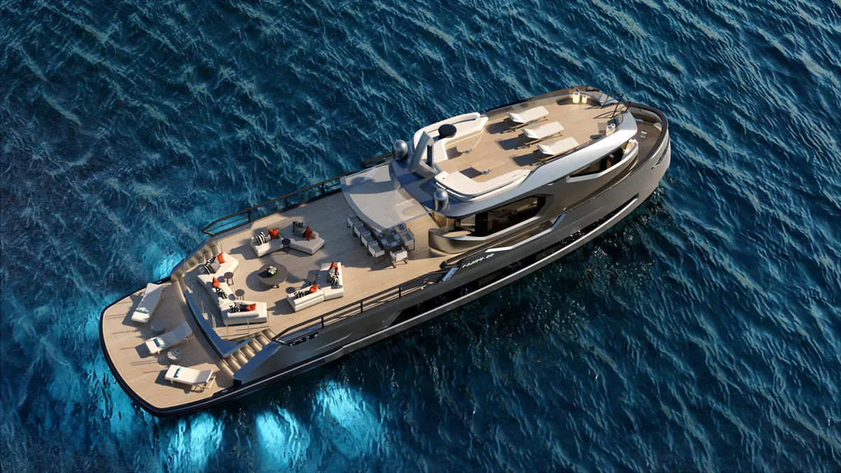 Aluna 92: FDC Yachts και Red Yacht Design παρουσιάζουν το πρώτο μοντέλο 28 μέτρων με ελικοδρόμιο