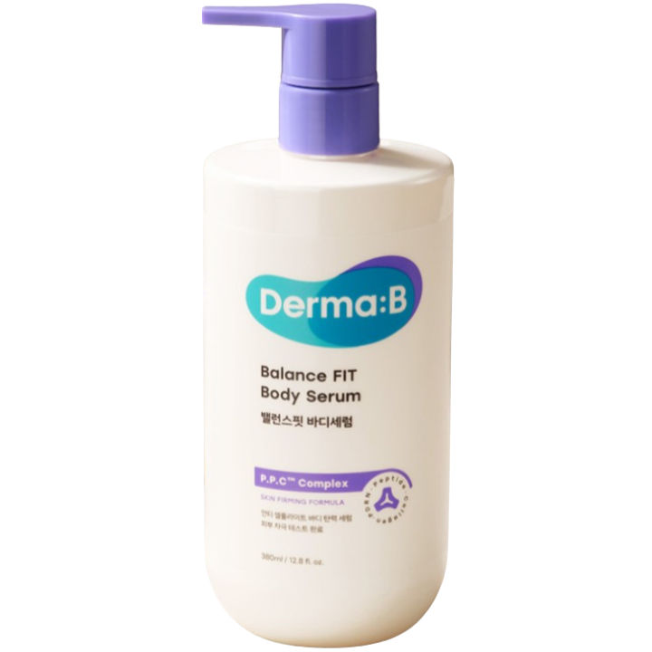 Derma B Balance FIT body serum hydrating firming treatment.