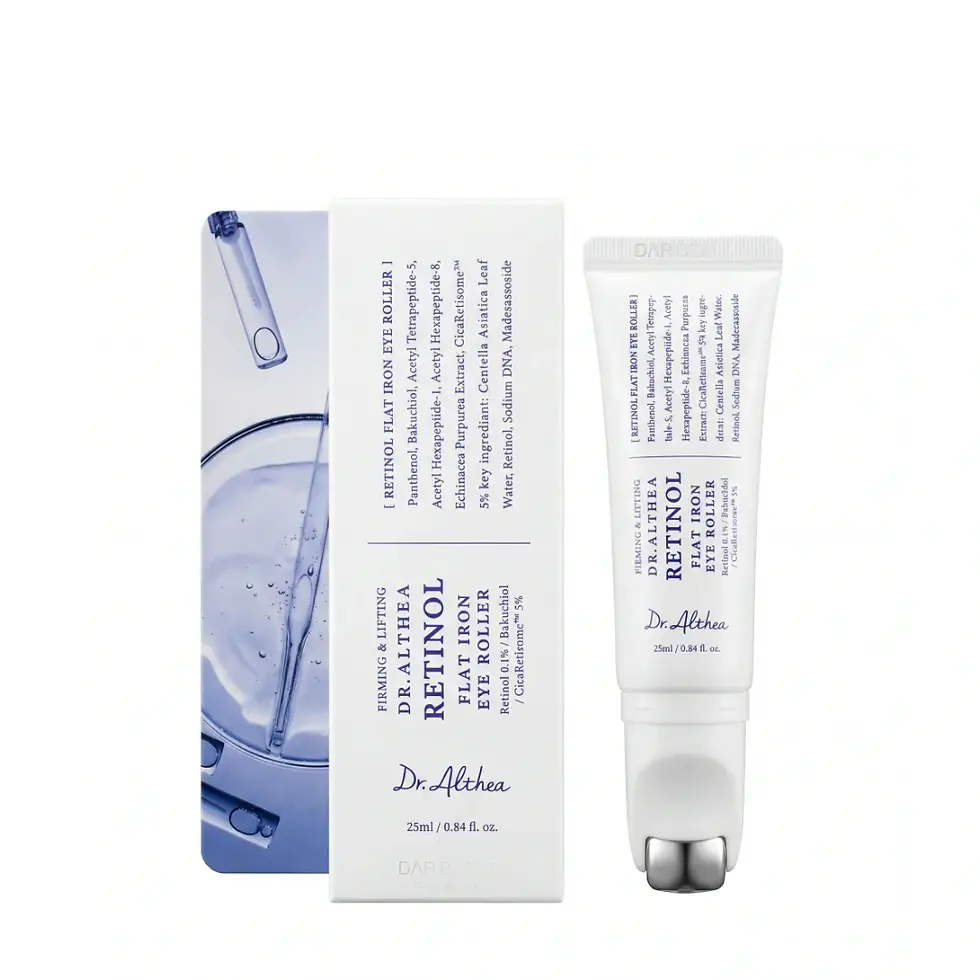 Dr Althea retinol eye roller smoothing anti-aging treatment.