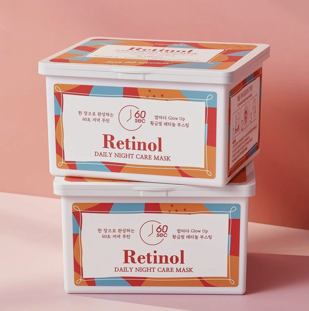 Jeju Indi Retinol Night Care Mask – gentle nightly retinol treatment for firmness and smoothness.