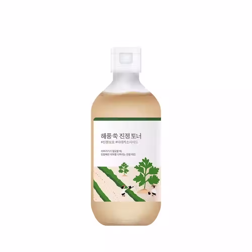 Round Lab Renewal Mugwort Calming Toner — soothing hydrating toner 300ml.
