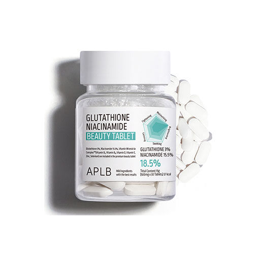 “APLB Glutathione Amide Beauty Tablet — skin-brightening supplement.”