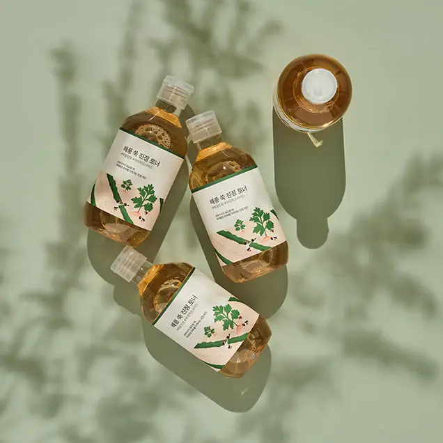 Round Lab Renewal Mugwort Calming Toner — soothing hydrating toner 300ml.