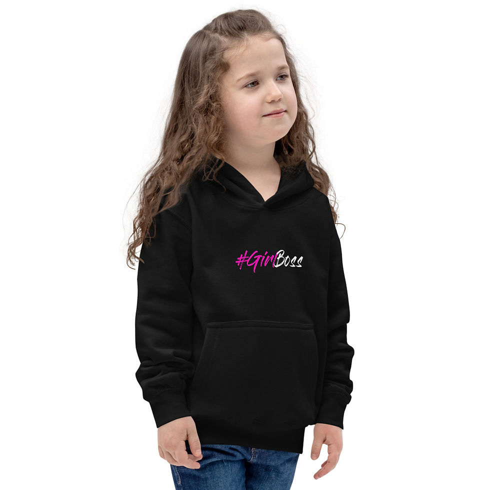 Thumbnail: Girl Boss Kids Hoodie- White