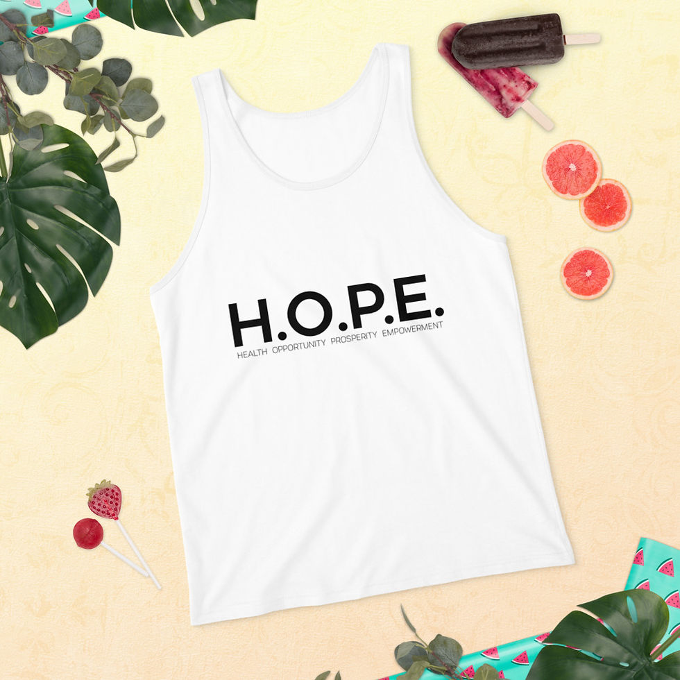 Thumbnail: HOPE Unisex Tank Top- Black