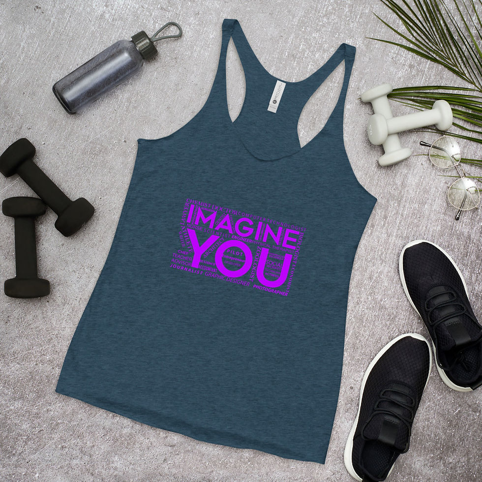 Thumbnail: Imagine You Women's Racerback Tank- Pink