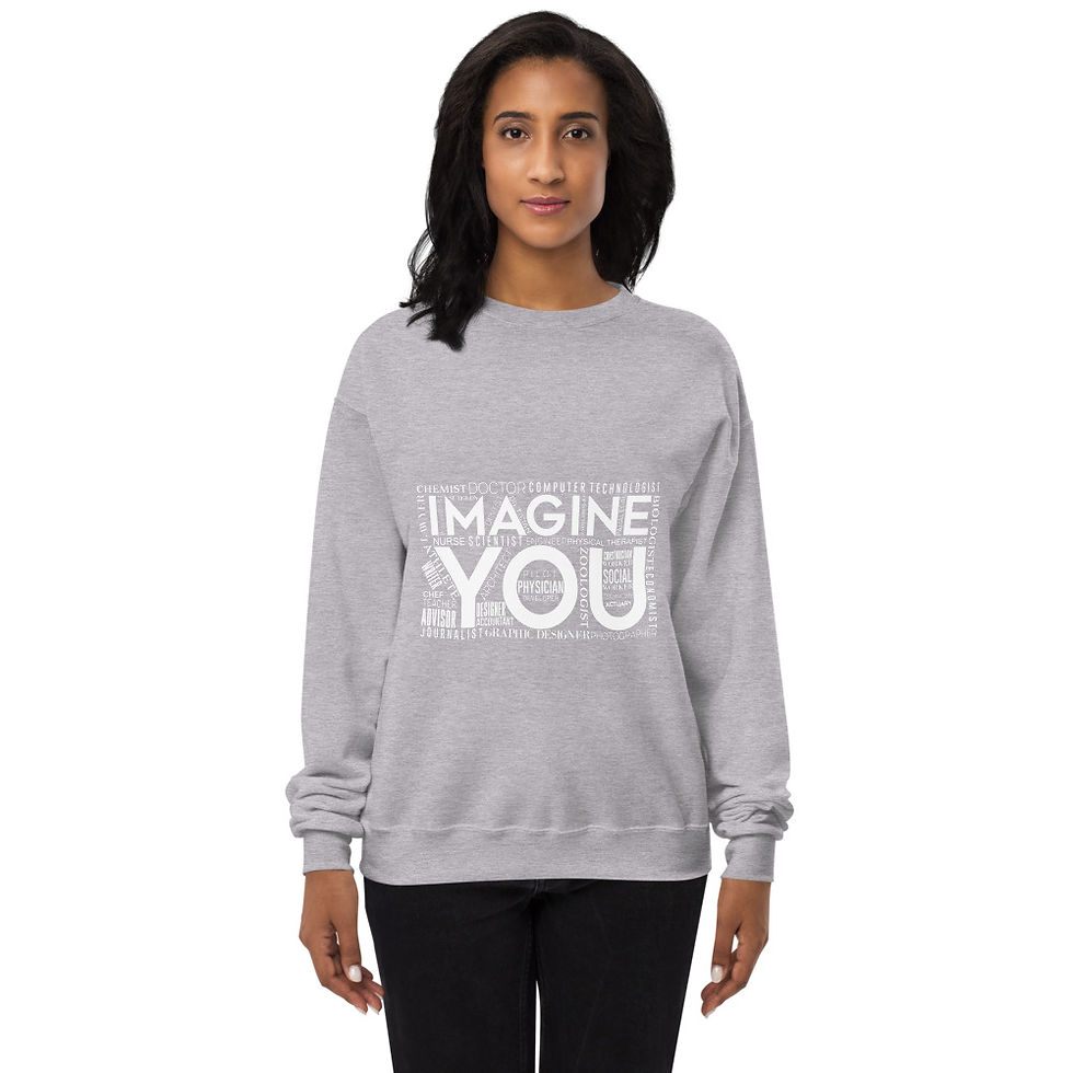 Thumbnail: Imagine You Unisex Fleece Sweatshirt