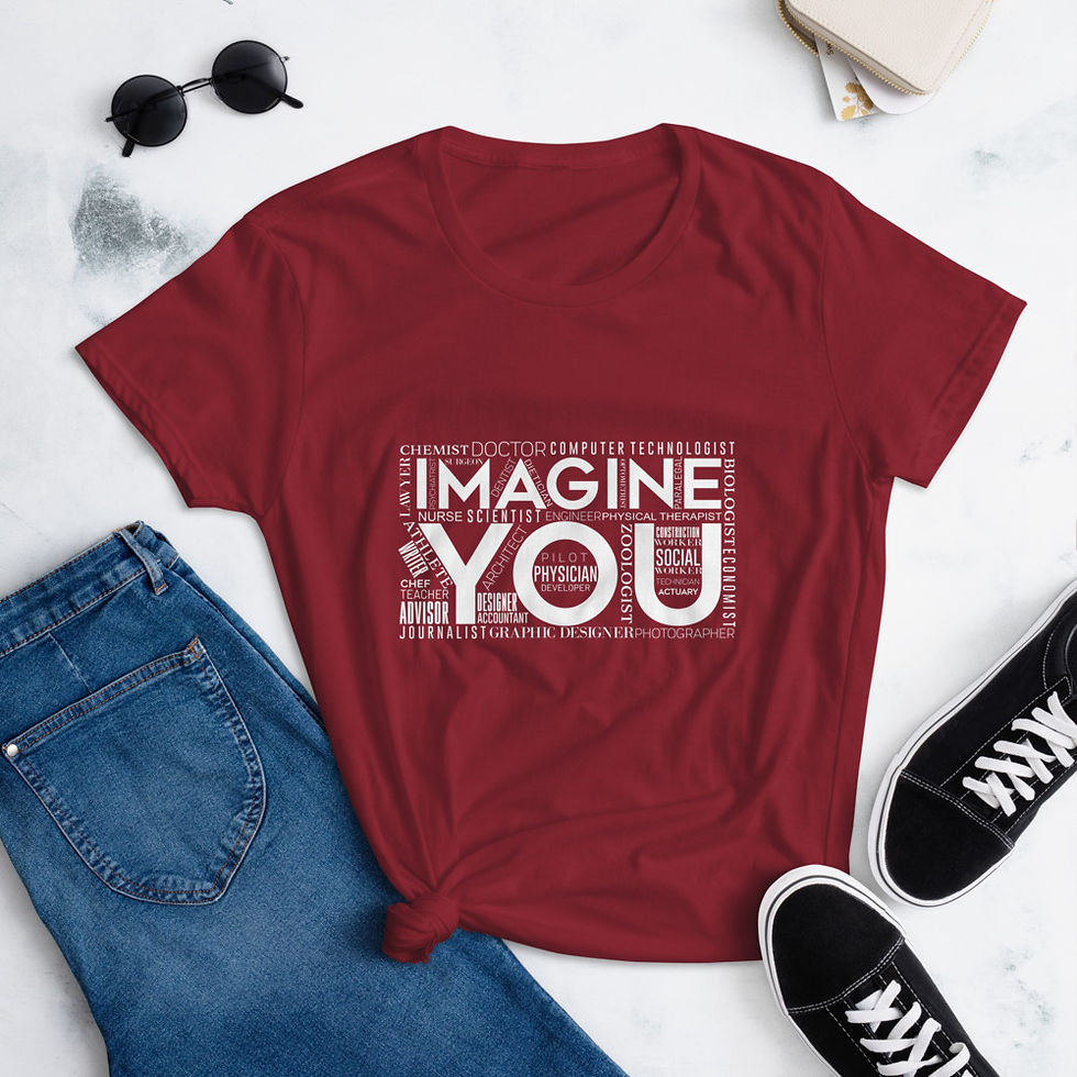 Thumbnail: Imagine You Women's Short Sleeve T-shirt- White