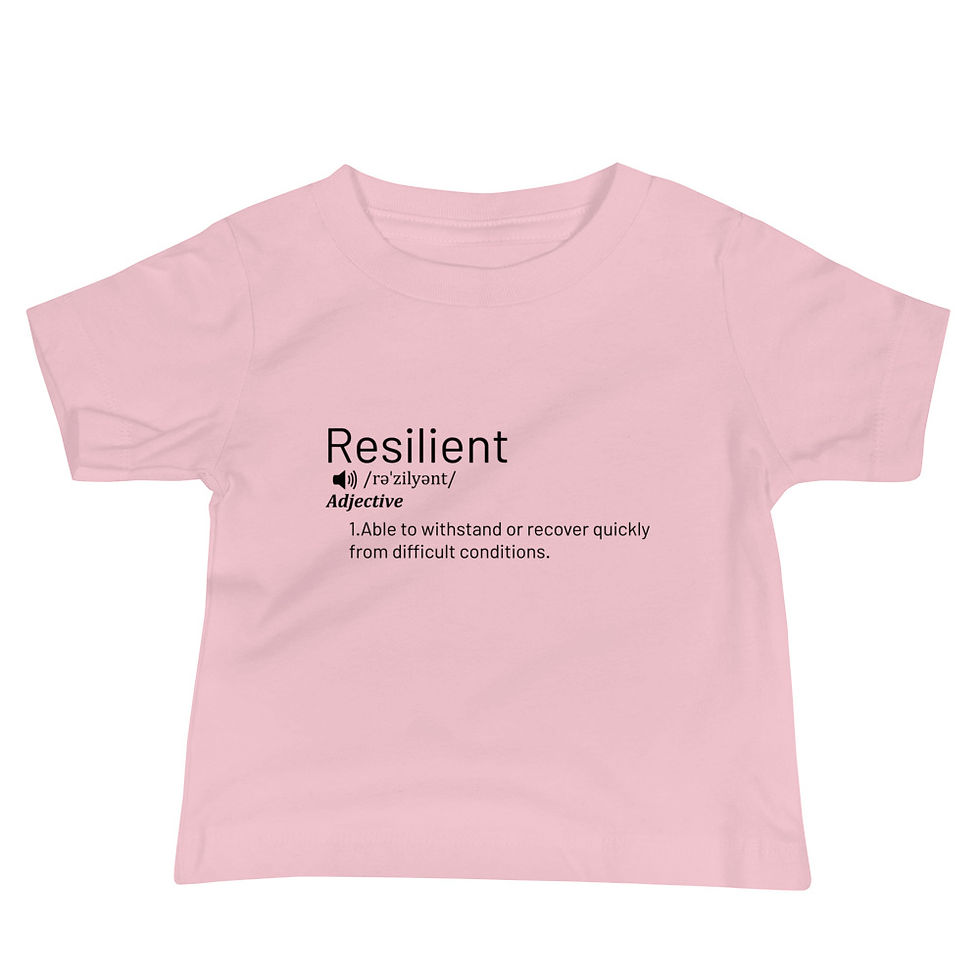 Thumbnail: Resilient Baby Jersey Short Sleeve Tee- Black